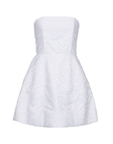 Alice + Olivia white lace cotton dress